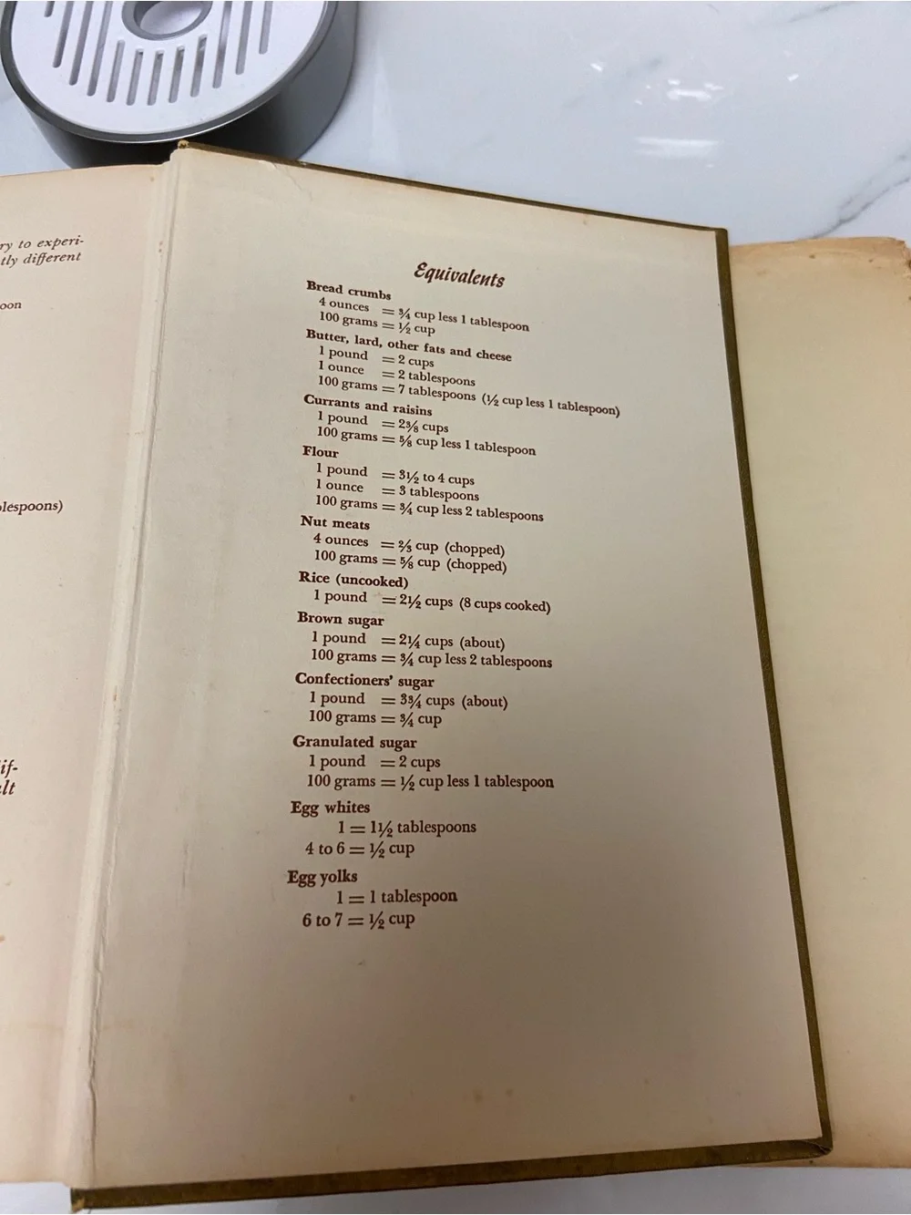 Vintage The Fannie Farmer Cookbook 11th Edition